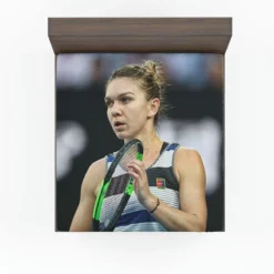 Simona Halep Australian Open Tennis Player Fitted Sheet