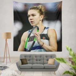 Simona Halep Australian Open Tennis Player Tapestry