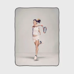 Simona Halep Hulking Tennis Fleece Blanket 1