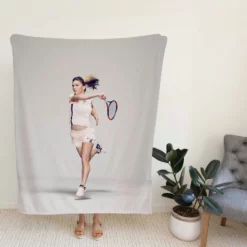 Simona Halep Hulking Tennis Fleece Blanket