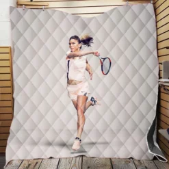 Simona Halep Hulking Tennis Quilt Blanket