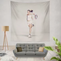 Simona Halep Hulking Tennis Tapestry