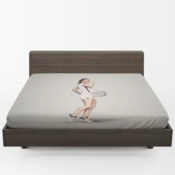 Simona Halep Humble Tennis Fitted Sheet 1