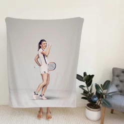 Simona Halep Humble Tennis Fleece Blanket