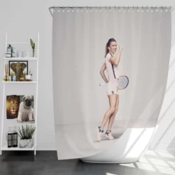 Simona Halep Humble Tennis Shower Curtain
