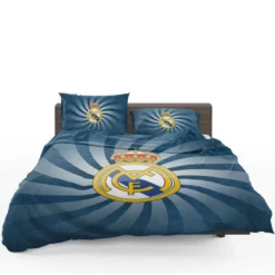 Soccer Ball Real Madrid Logo Bedding Set