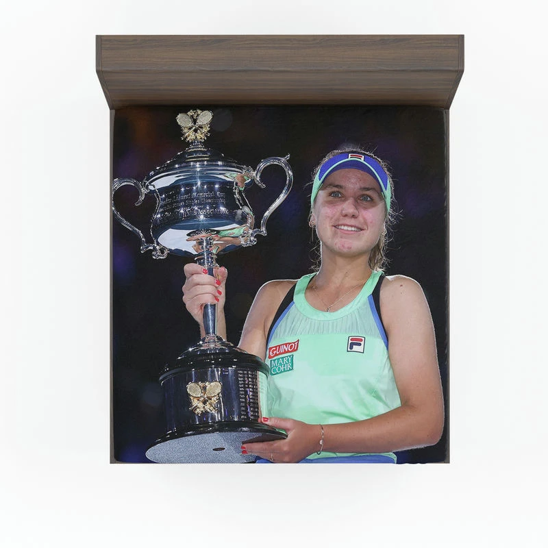 Sofia Kenin American Tennis Player Fitted Sheet