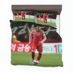 Son Heung Min Korean Fotballer Bedding Set 1