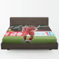 Son Heung Min Korean Fotballer Fitted Sheet 1