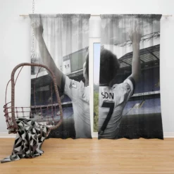 Son Heung Min Popular Football Player Window Curtain