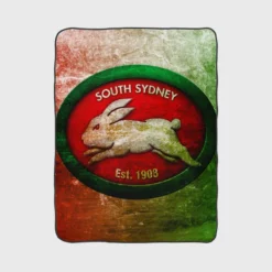 South Sydney Rabbitohs Logo Fleece Blanket 1