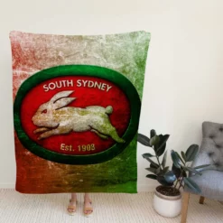South Sydney Rabbitohs Logo Fleece Blanket