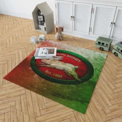 South Sydney Rabbitohs Logo Rug 1