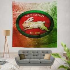 South Sydney Rabbitohs Logo Tapestry