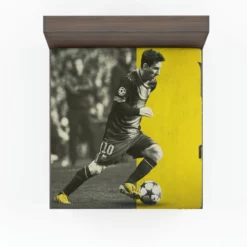 Spanish Barca Soccer Player Lionel Messi Fitted Sheet
