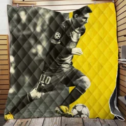 Spanish Barca Soccer Player Lionel Messi Quilt Blanket