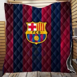 Spanish Football Club FC Barcelona Quilt Blanket