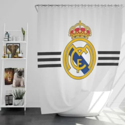 Spanish Football Club Real Madrid Shower Curtain