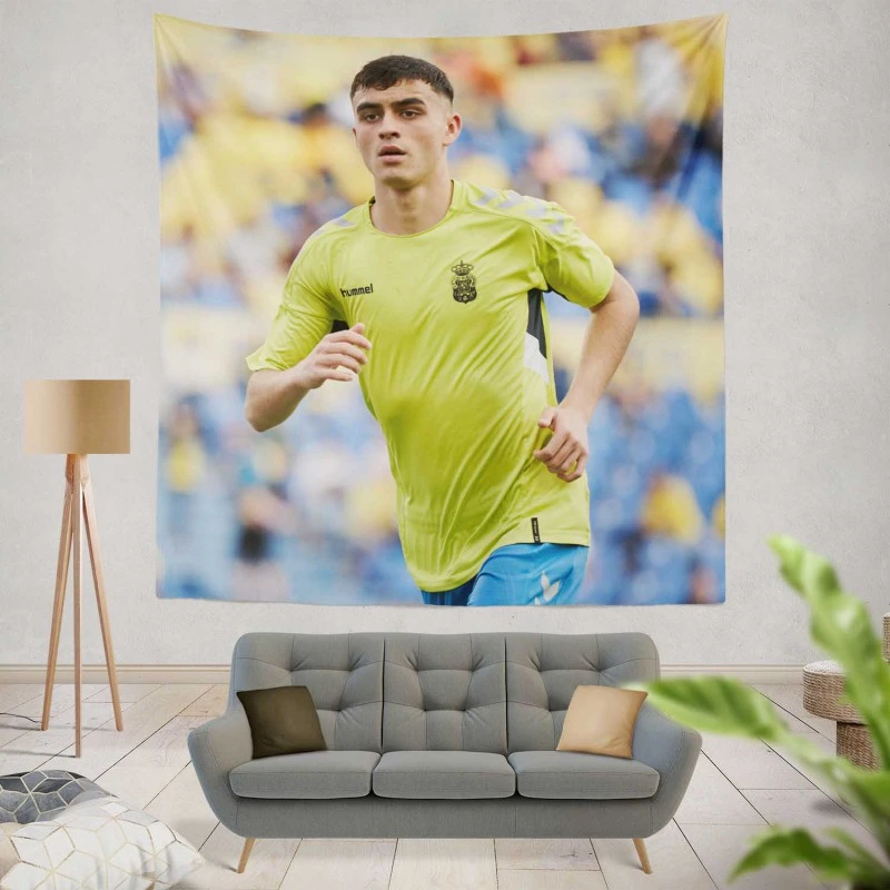 Spanish Professional Football Player Pedri Tapestry