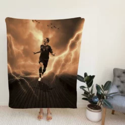 Spanish Strong Soccer Player Fernando Torres Fleece Blanket