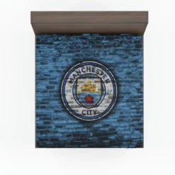 Spirited Football Club Manchester City Logo Fitted Sheet