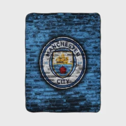 Spirited Football Club Manchester City Logo Fleece Blanket 1