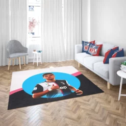 Spirited Juve Soccer Player Paulo Dybala Rug 2