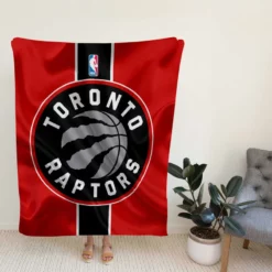 Spirited NBA Basketball Toronto Raptors Logo Fleece Blanket