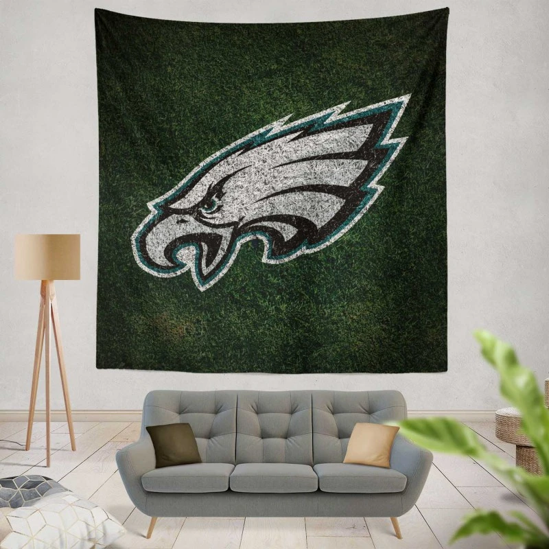 Spirited NFL Football Player Philadelphia Eagles Tapestry