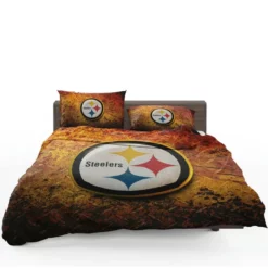 Spirited NFL Team Pittsburgh Steelers Bedding Set