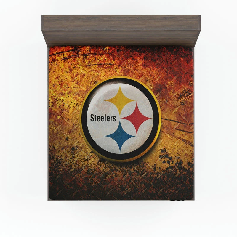 Spirited NFL Team Pittsburgh Steelers Fitted Sheet