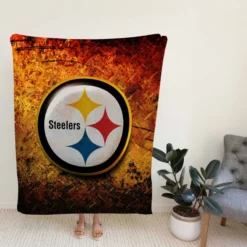 Spirited NFL Team Pittsburgh Steelers Fleece Blanket
