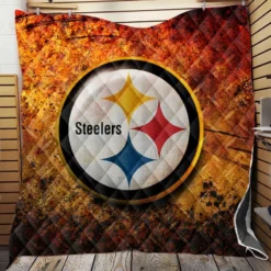 Spirited NFL Team Pittsburgh Steelers Quilt Blanket