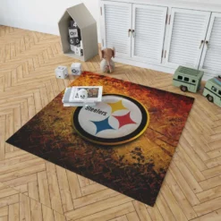 Spirited NFL Team Pittsburgh Steelers Rug 1