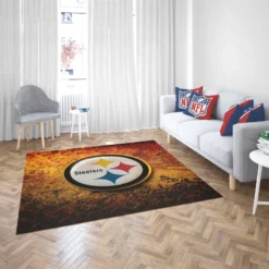 Spirited NFL Team Pittsburgh Steelers Rug 2