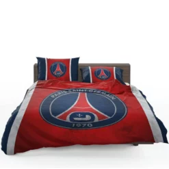 Spirited Paris Football Team PSG Logo Bedding Set