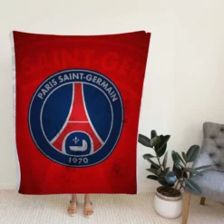 Spirited Paris Football Team PSG Logo Fleece Blanket
