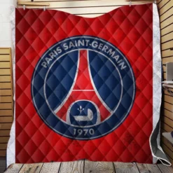 Spirited Paris Football Team PSG Logo Quilt Blanket