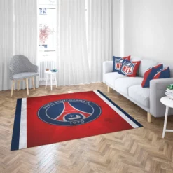 Spirited Paris Football Team PSG Logo Rug 2