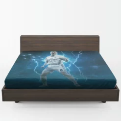 Spirited Soccer Player Toni Kroos Fitted Sheet 1