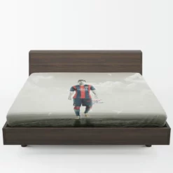 Sportive Football Player Lionel Messi Fitted Sheet 1