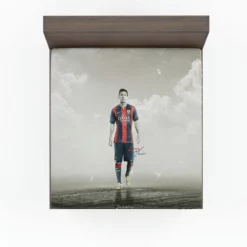 Sportive Football Player Lionel Messi Fitted Sheet