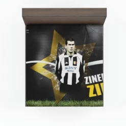 Sportive Football Zinedine Zidane Fitted Sheet