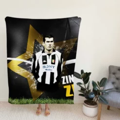 Sportive Football Zinedine Zidane Fleece Blanket