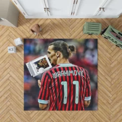 Sportive Footballer Zlatan Ibrahimovic Rug