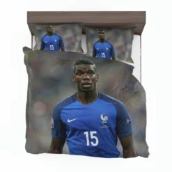 Sportive France Football Player Paul Pogba Bedding Set 1