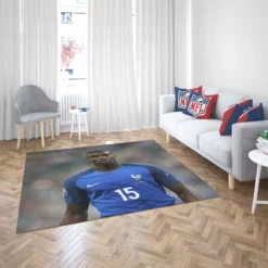 Sportive France Football Player Paul Pogba Rug 2