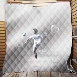 Sportive Madrid Football Player Marcelo Vieira Quilt Blanket