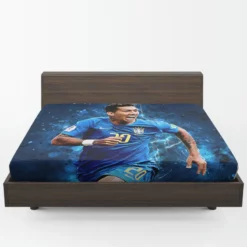 Spright Brazil Football Roberto Firmino Fitted Sheet 1