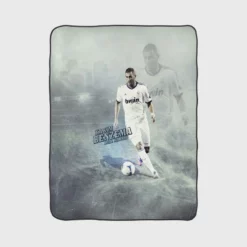 Spright Football Player Karim Mostafa Benzema Fleece Blanket 1